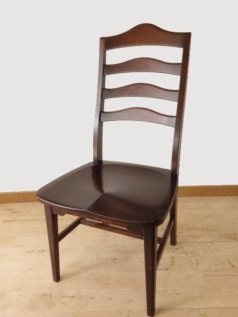 北海道民芸家具　HM645　ラダーバックチェア　再塗装済　USED