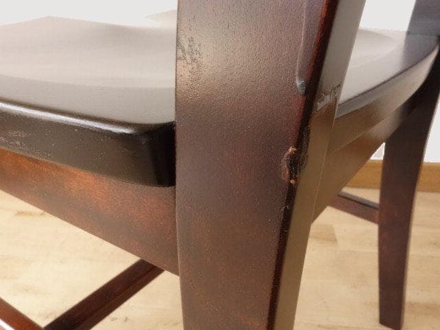 北海道民芸家具　HM645　ラダーバックチェア　再塗装済　USED