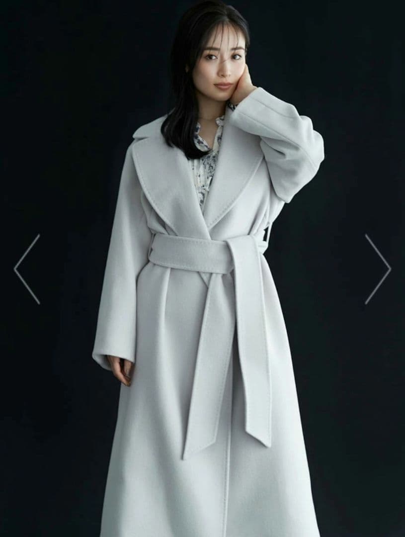 【新品同様美品】SNIDEL ウールヤクベーシックコート LGRY 0