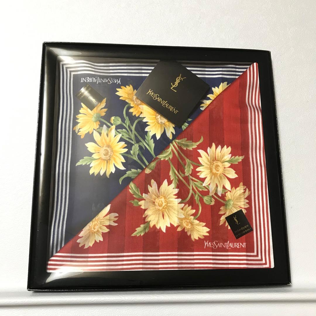 イヴ・サンローラン　ハンカチ　2枚 6箱セット