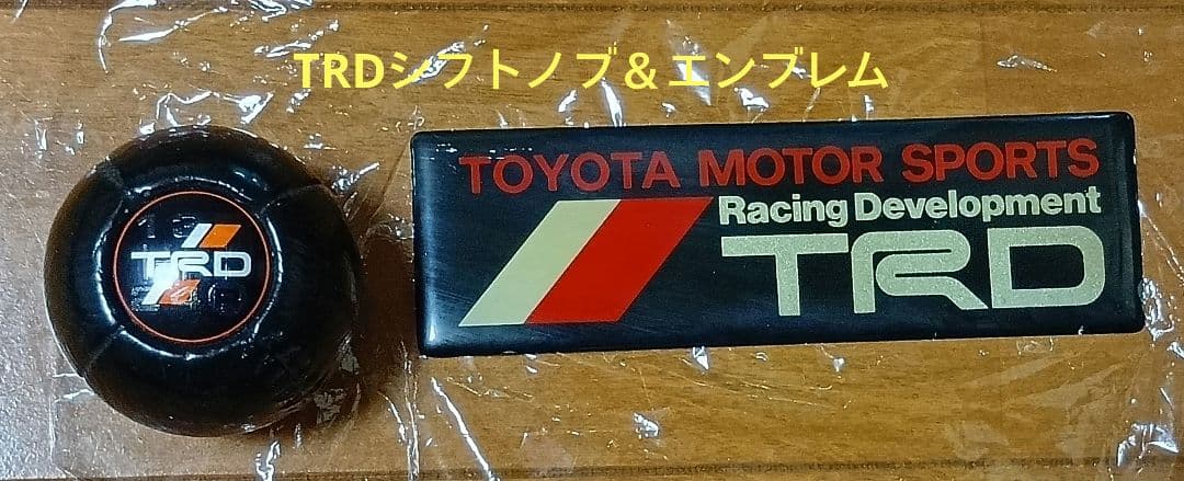 JDМ 当時物 TRDシフトノブ  ５ＭＴ+TRDエンブレム（AE86等に!?）
