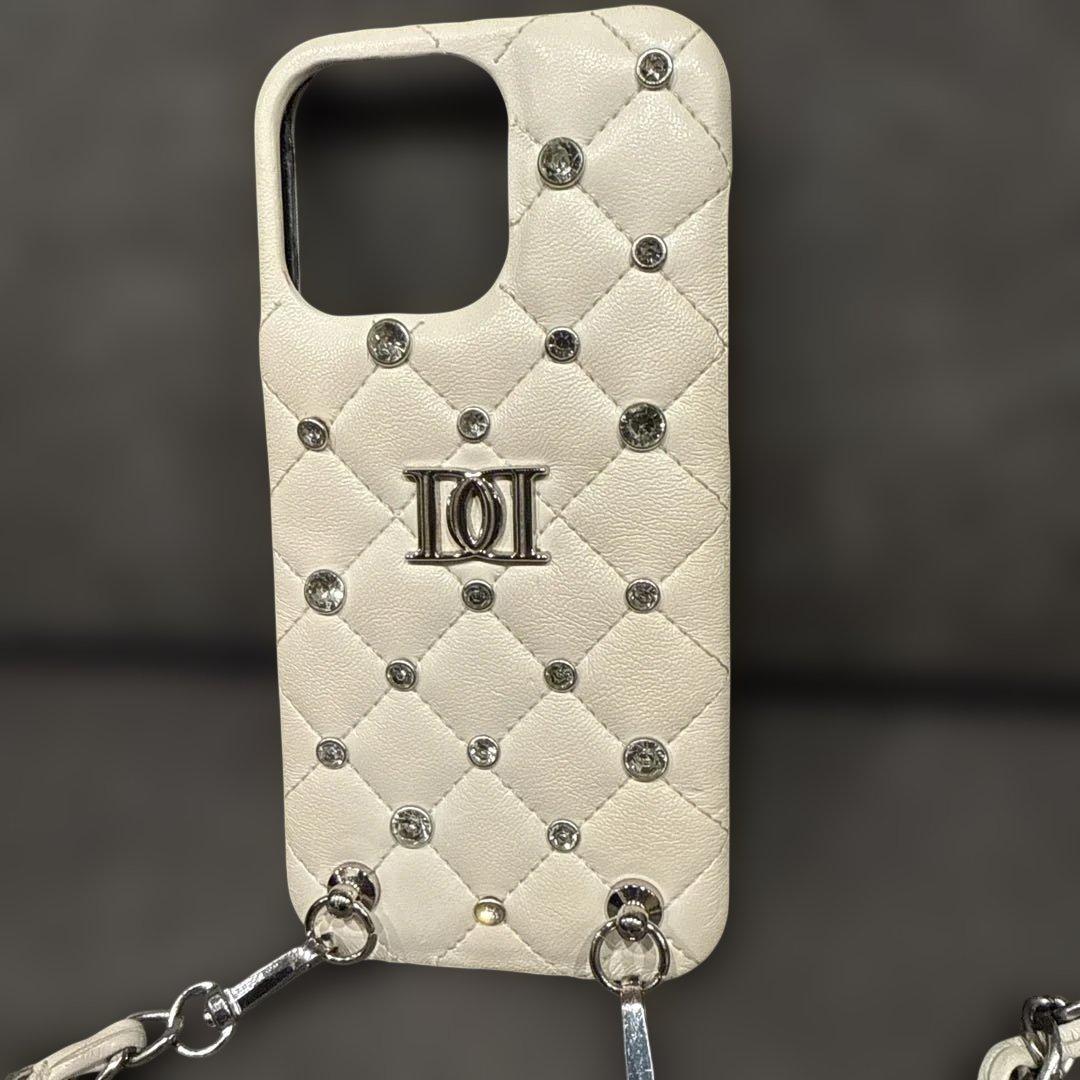 箱付き！ダーリッチ　キルティングビジューiPhoneケース15pro Max