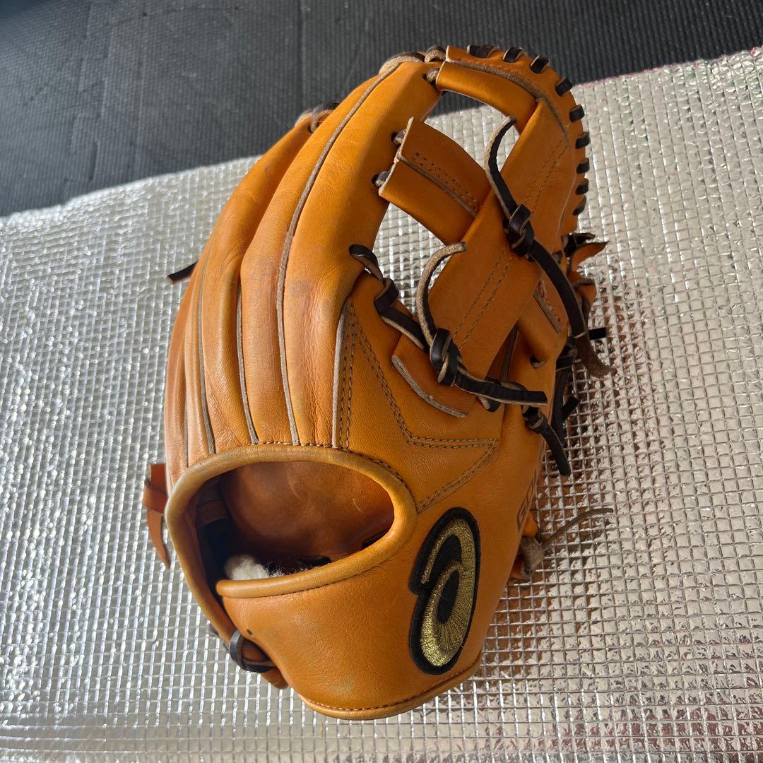 硬式グローブ オレンジ
