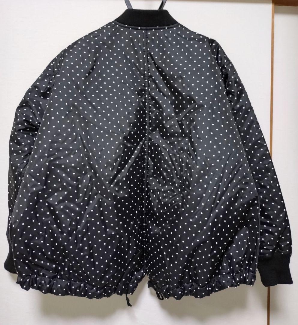 ブラックコムデギャルソン　オーバーサイズブルゾン　ドット柄　ジャケット