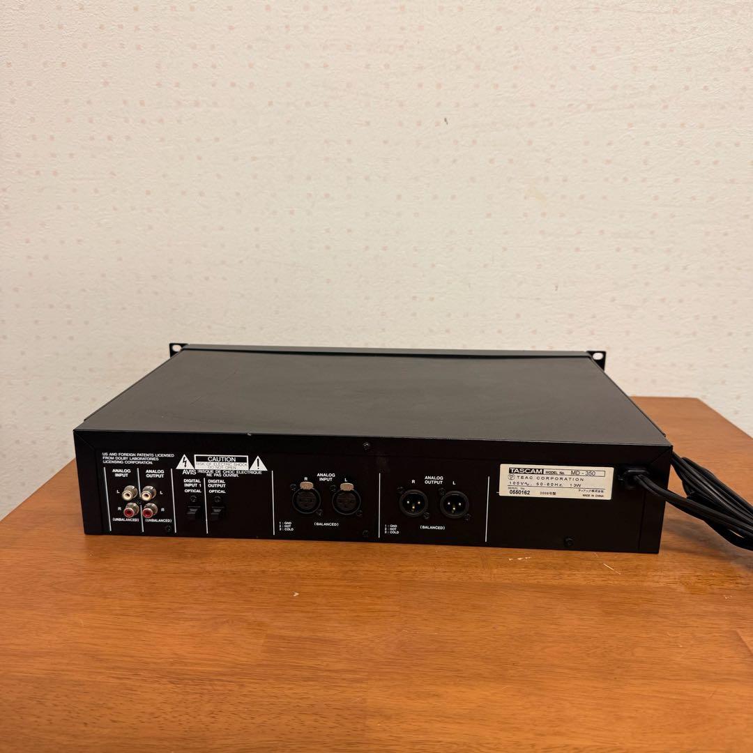 ● 良品 TASCAM タスカム MD-350 MDデッキ 業務用MDデッキ