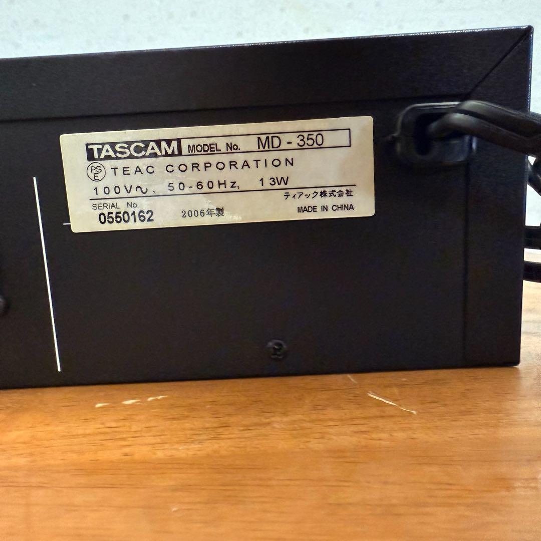 ● 良品 TASCAM タスカム MD-350 MDデッキ 業務用MDデッキ
