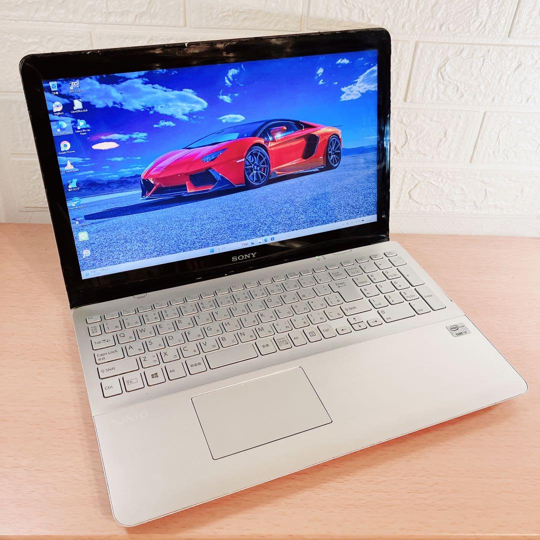 Win11✨SSD☘️タッチパネル✨️BluRayすぐ使えるVAIOノートパソコン