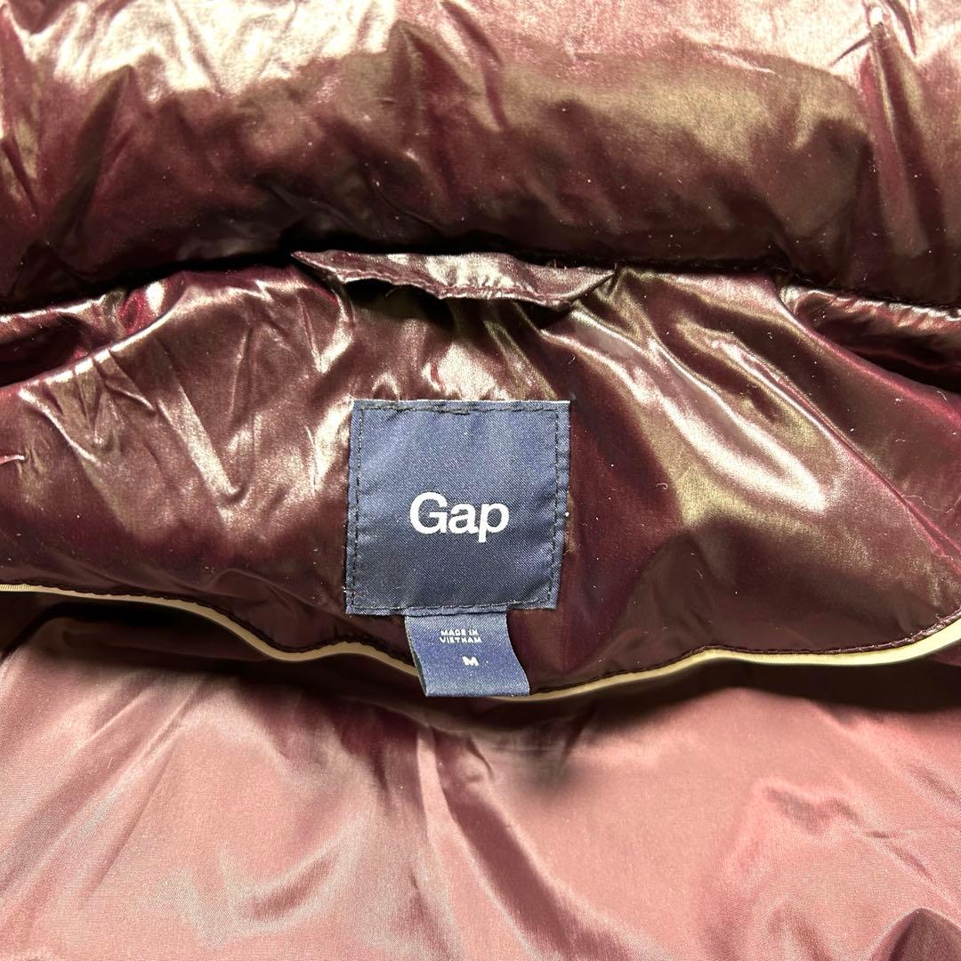 00s【archive】old gap/ファーダウンベスト/Y2K/光沢/お兄系