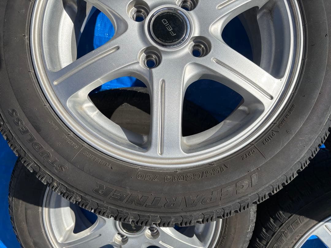 14インチ スタッドレスホイールセット 155/65R14【週末値下げ中】