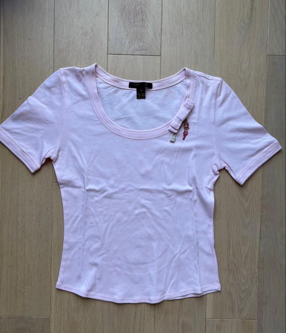 LOUIS VUITTON ピンク 半袖Tシャツ S