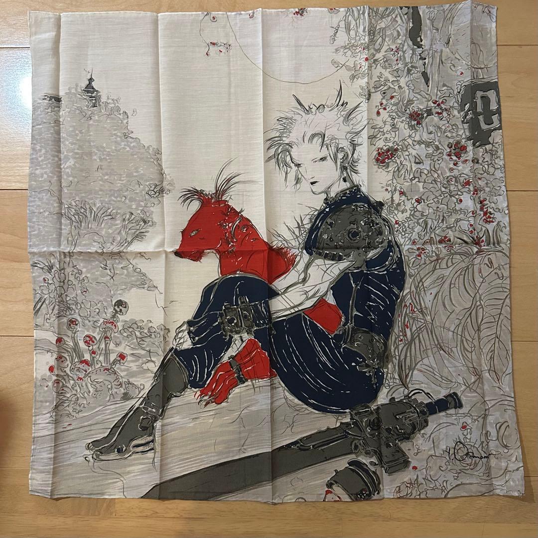 天野喜孝　FFⅦ クラウド&レッドXⅢ スカーフ