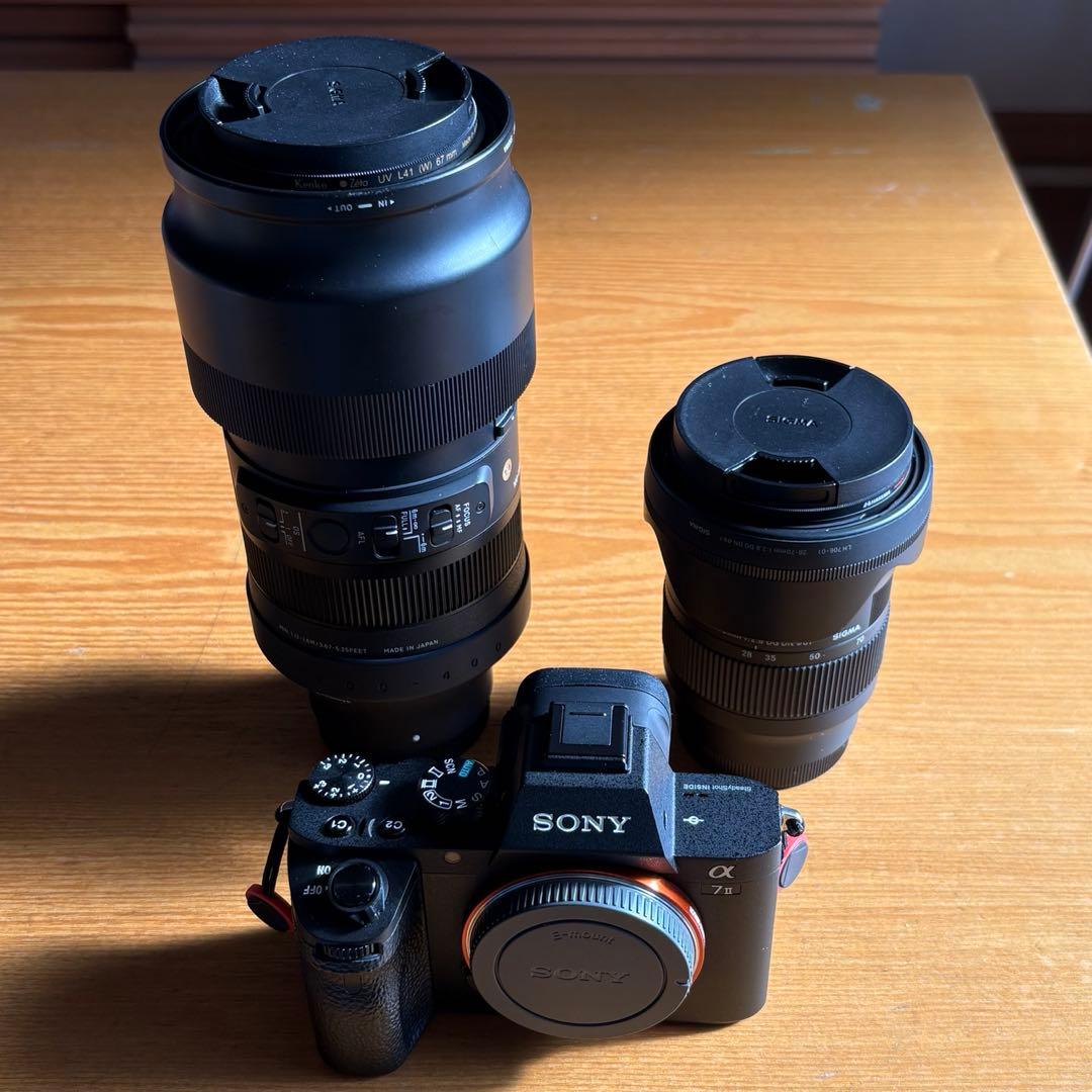 【お得】SONY α7Ⅱ & SIGMA 28-70 ・100-400 セット