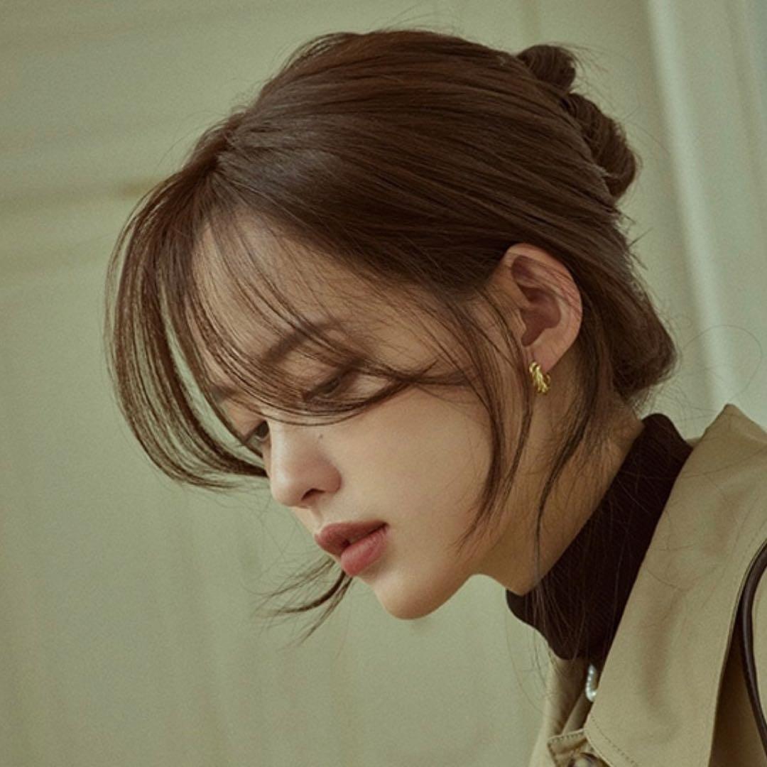 ピンクエイジ　手植えトップカバー) サイドバング ルーズCカール モースト原糸