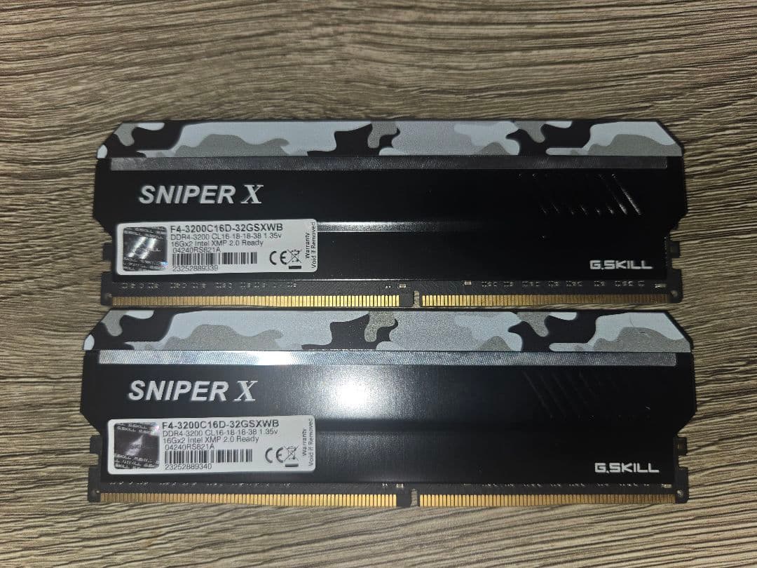 ddr4 3200 32gb(16gb×2) G.SKILL