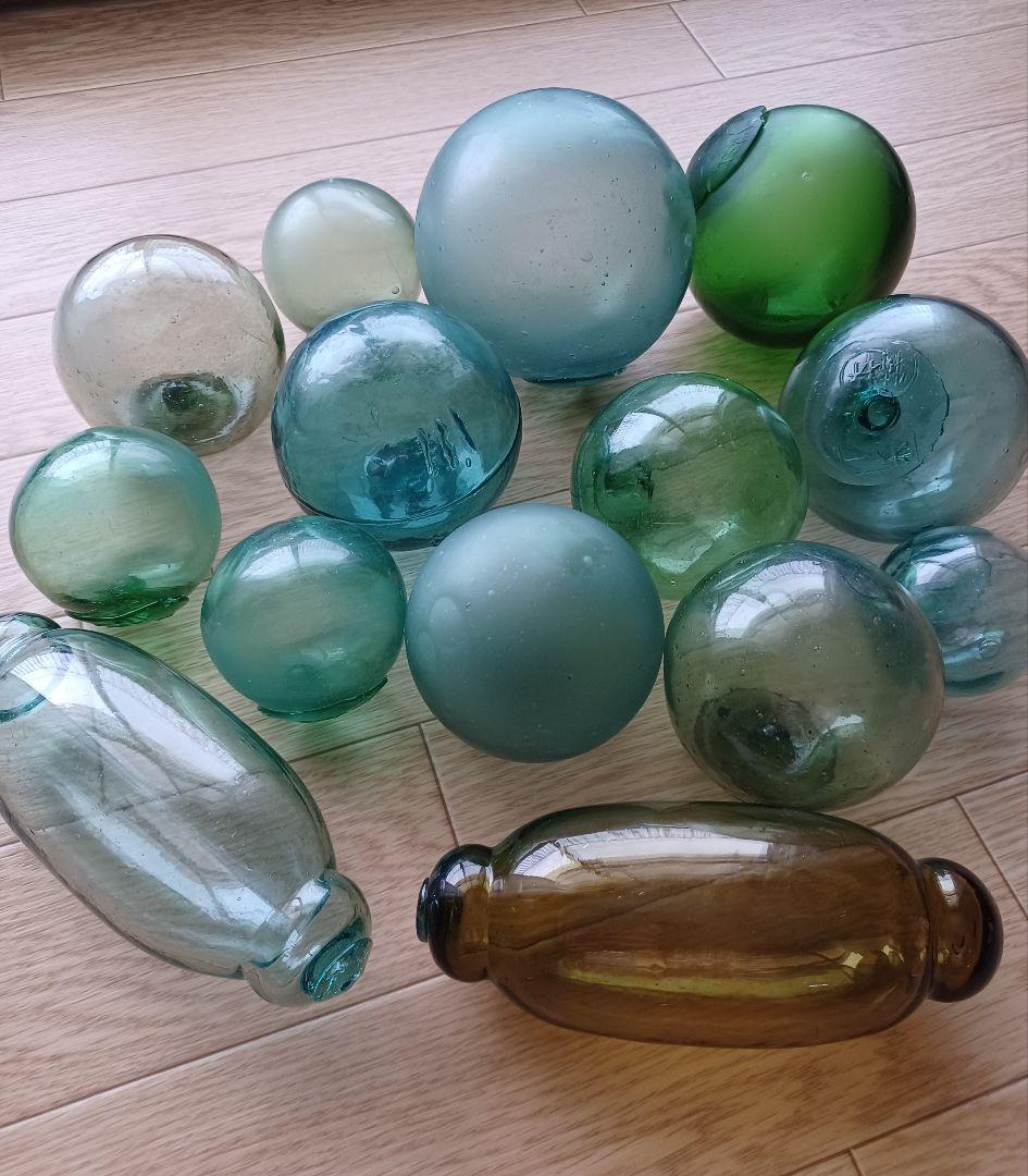 ガラス浮き玉　 シリンダー型浮き