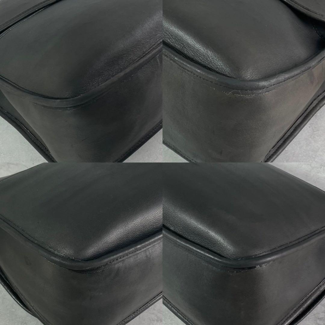 ✨美品✨オールドコーチ　ショルダーバッグ　2way レザー　ブラック　USA製