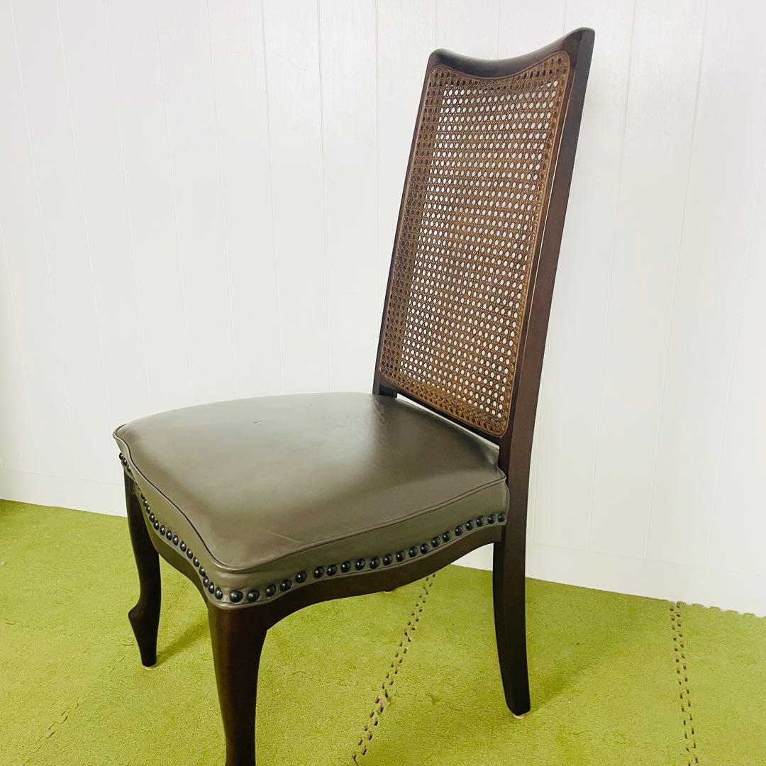 maruni マルニ ダイニングチェア ベルサイユ猫脚 籐 ハイバック④/④