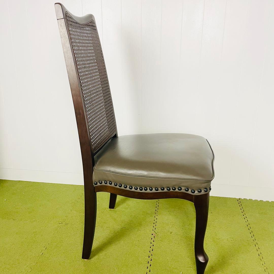 maruni マルニ ダイニングチェア ベルサイユ猫脚 籐 ハイバック④/④