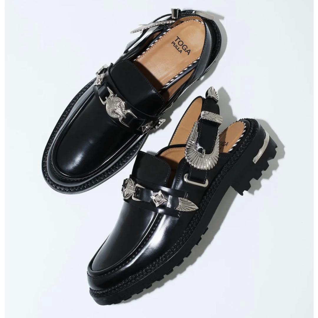 靴 TOGA PULLA L MULE LOAFER 38