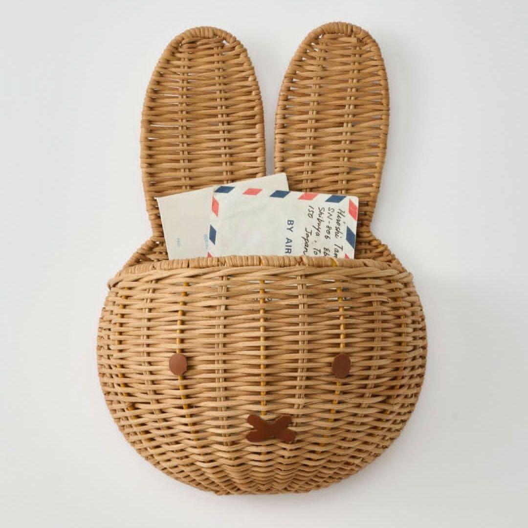 ミッフィーラタンバスケット(壁掛け)