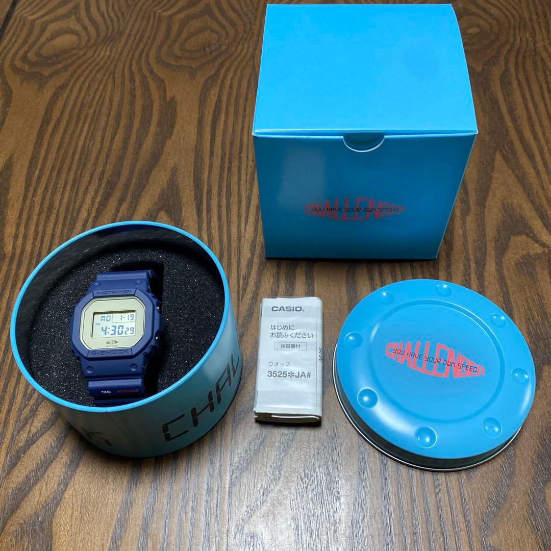 G-SHOCKXCHALLENGAR DW-5600 ネイビー