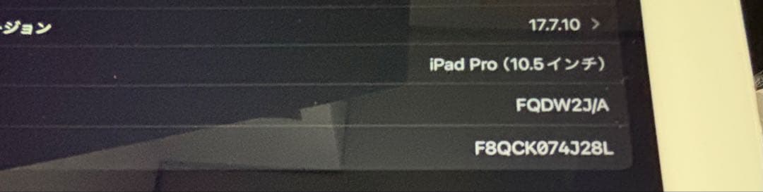 Wi-Fi iPad Pro 10.5 本体 64GB シルバー