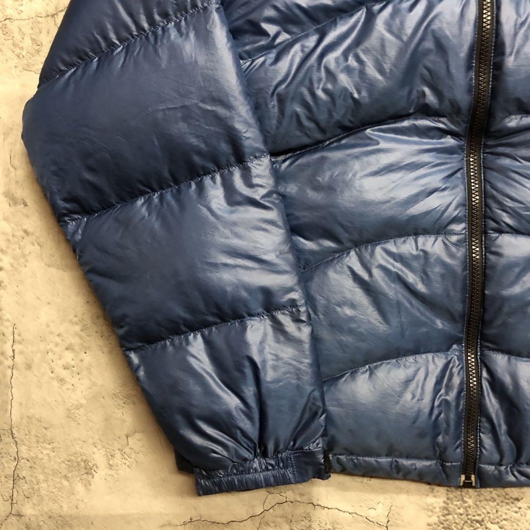 サミットシリーズ　刺繍　M ブルー　ヌプシ　ザノースフェイス　ダウンジャケット