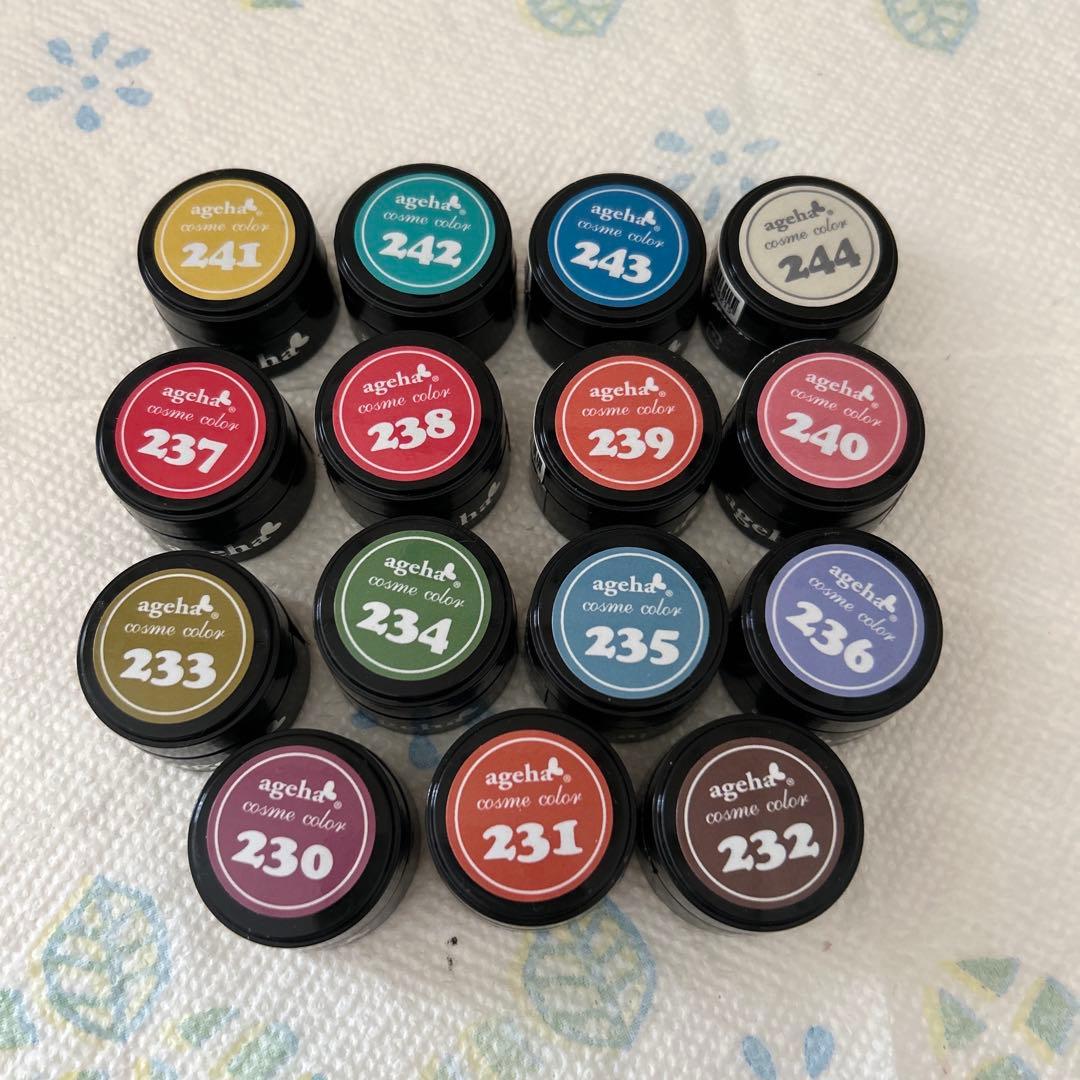 agehaジェル　コスメカラー　15色セット