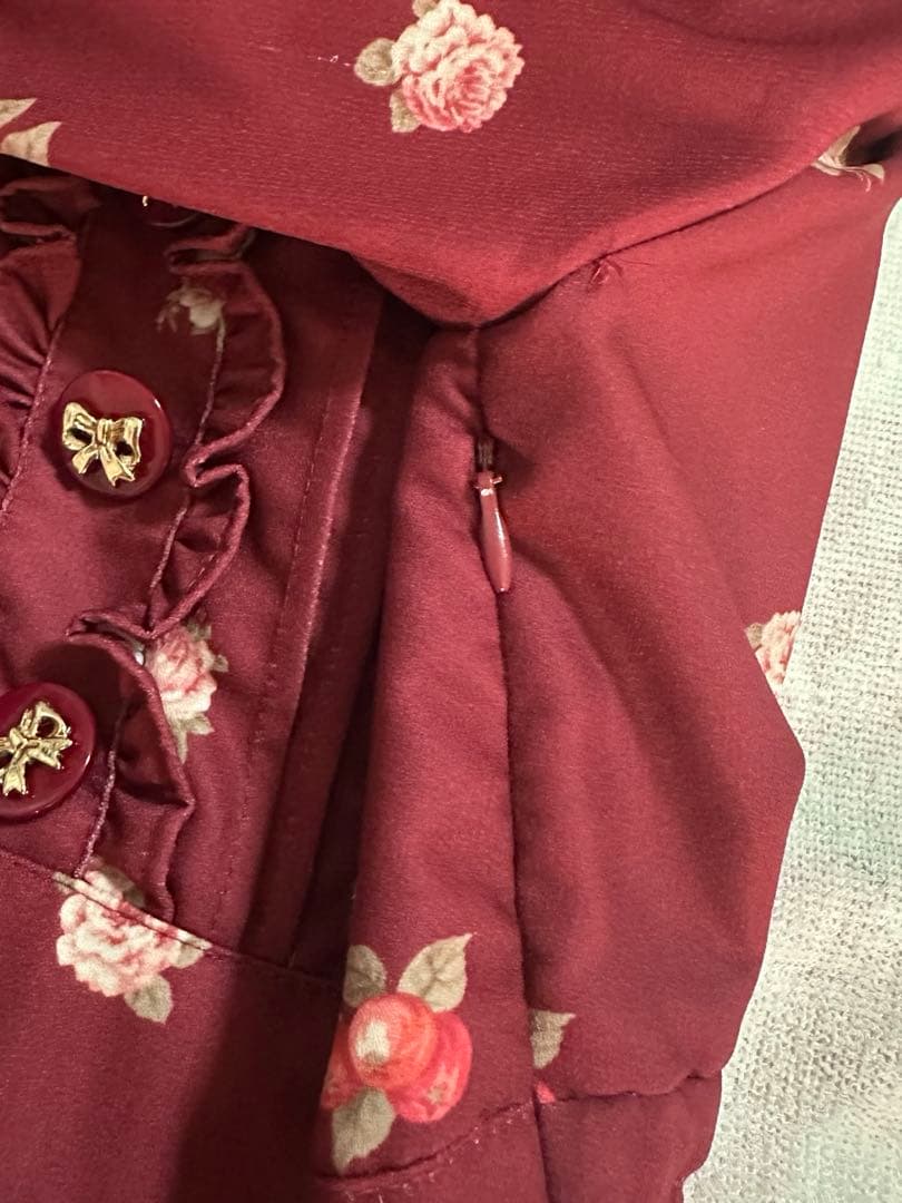 【専用】LIZ LISA ブックベア柄ワンピース ボルドー