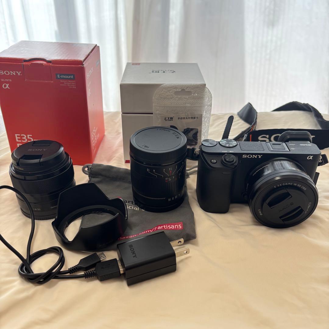 値下げ‼︎Sony α 6400 ミラーレス一眼レンズセット