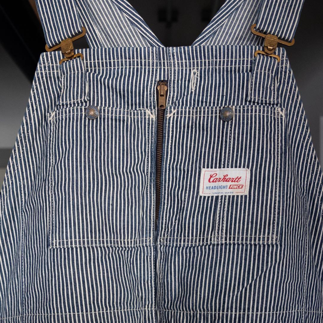 60's Carharttトリプルネーム ヒッコリーオーバーオール状態良好です‼️