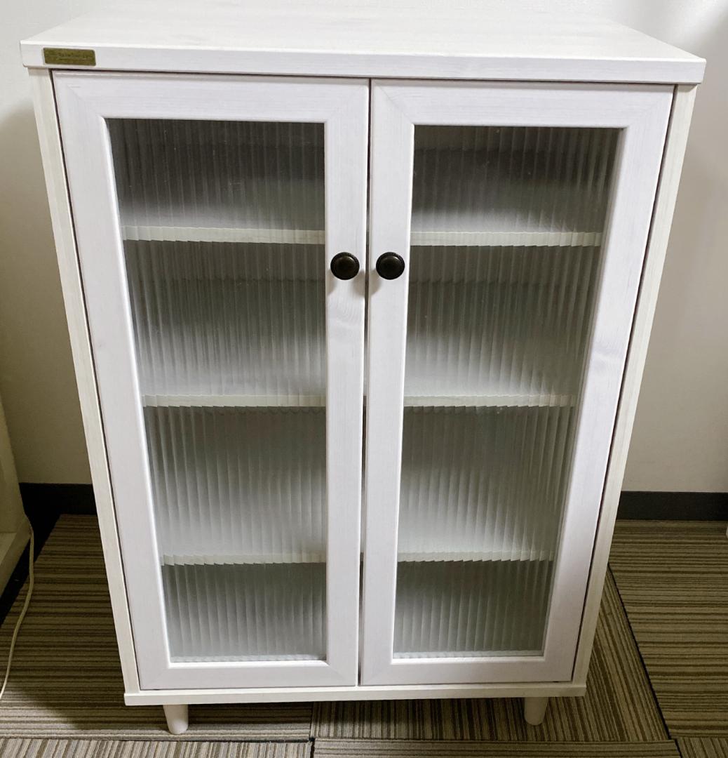 佐藤産業 木目調エレガントキャビネット 食器棚 キッチンキャビネット