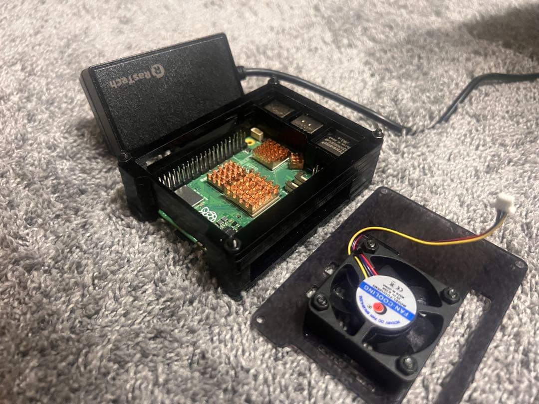 Raspberry Pi 5 ミニPC 冷却ファン付き