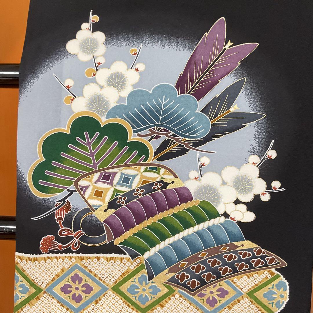 さくらんぼNo.46 男の子　　正絹産着長襦袢付き　　お宮参り