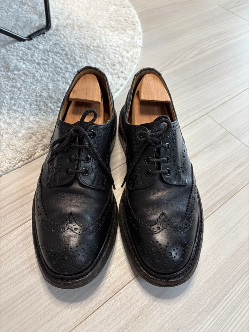 トリッカーズ　バートン　8ハーフ　革靴　rrl