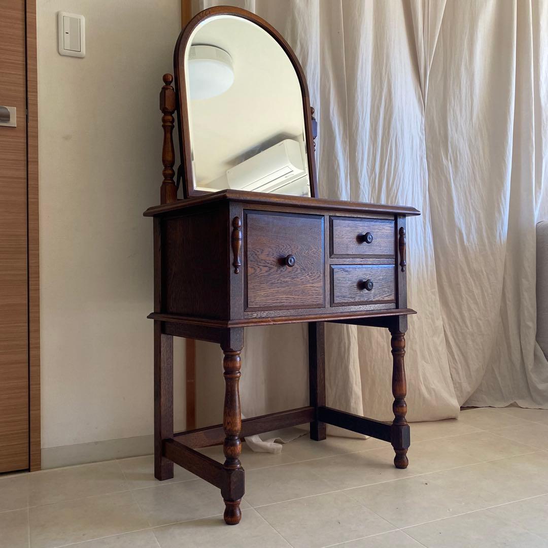 美品　三越ブルージュ　三越　ドレッサー　デスク　英国カントリー　三越家具　オーク