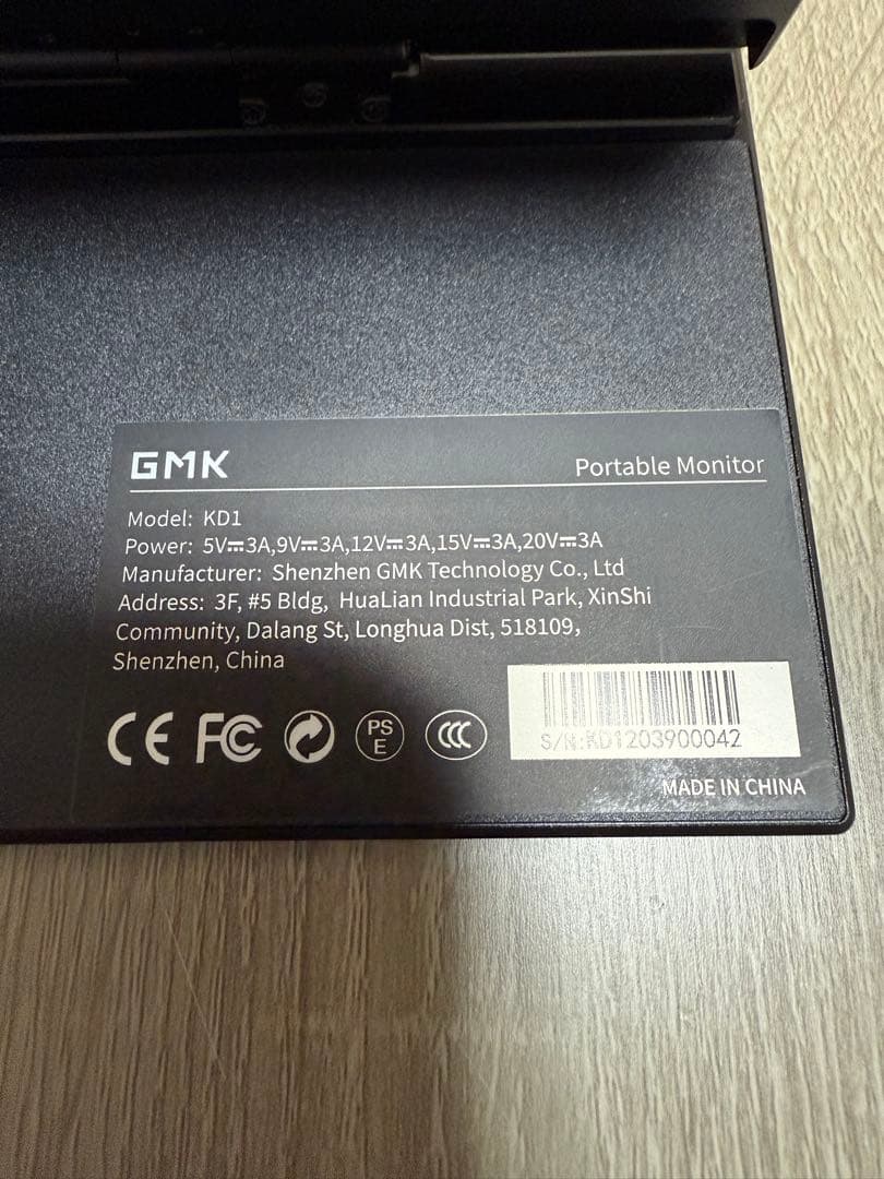 z*l様 GMK ポータブルモニター KD1