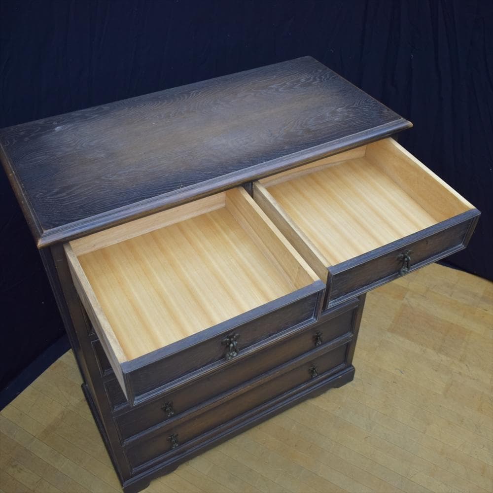 神戸洋家具　６段　７杯　ハイチェスト　タンス　箪笥　チェスト　引き出し　衣類