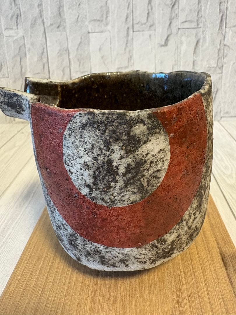 佐藤和彦作　灰陶円文片口