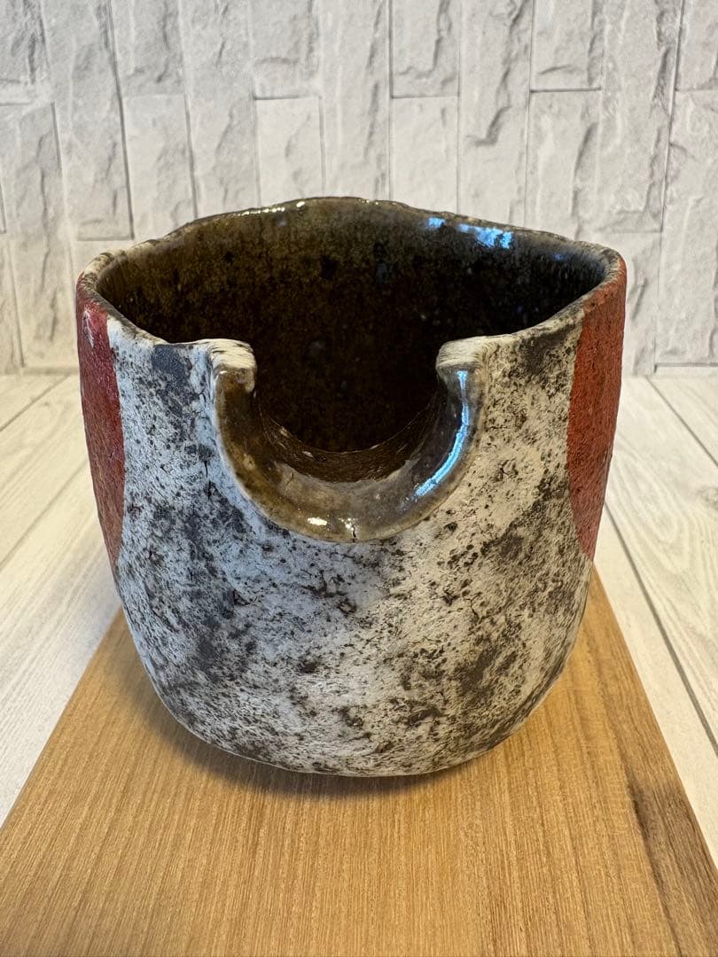 佐藤和彦作　灰陶円文片口