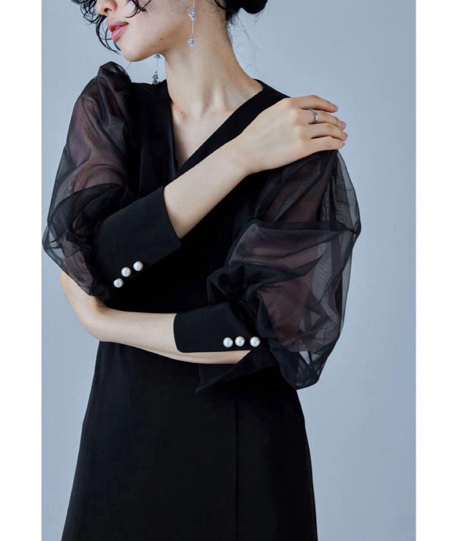 ♥ドリードール♥ パーティードレス 結婚式 お呼ばれ クロスデザインドレス 黒