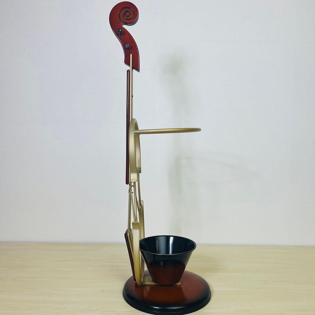 傘立て バイオリン ヴァイオリン レインラック 玄関収納 水受け 楽器調家具