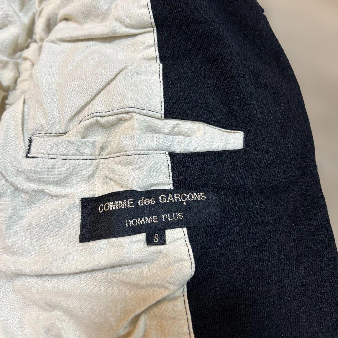 コムデギャルソンオムプリュス　デカダンス期　ポリエステル縮絨ジャケット　ブラック