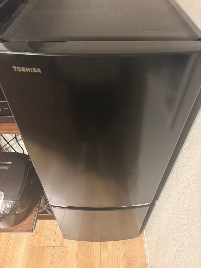TOSHIBA 冷蔵庫 GR-R15BS(K) 153L 黒