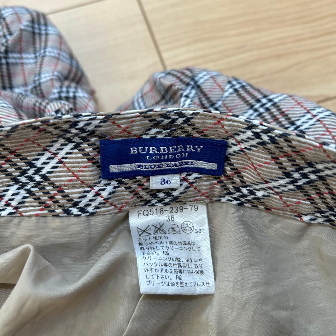 BURBERRYBLUE LABEL ミニスカート風 キュロット　ノバチェック