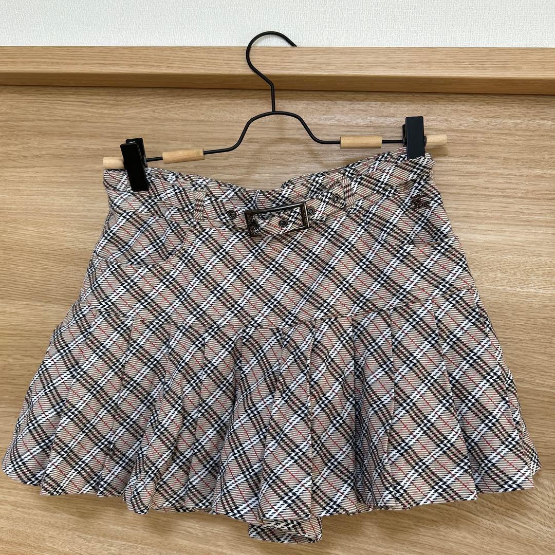BURBERRYBLUE LABEL ミニスカート風 キュロット　ノバチェック