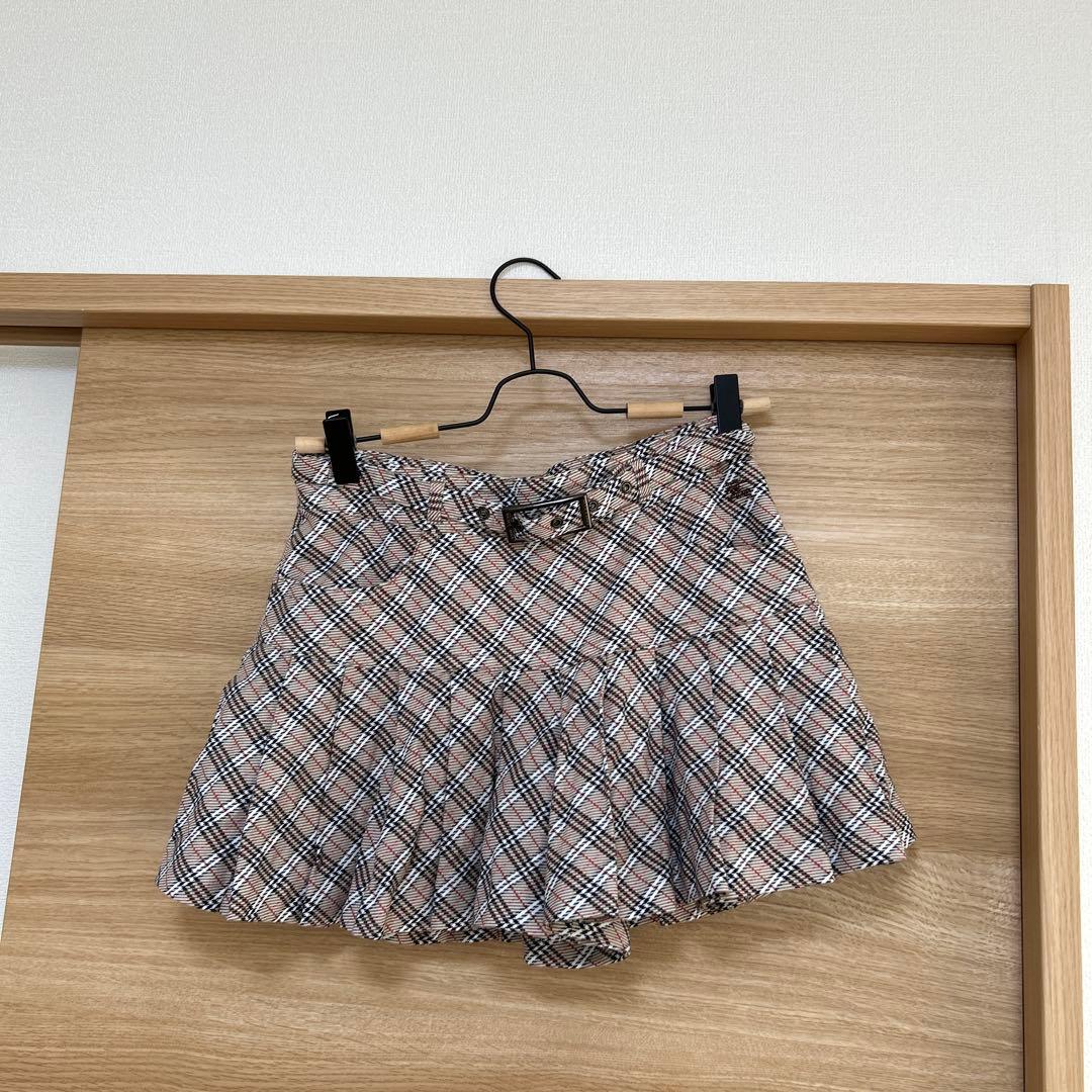 BURBERRYBLUE LABEL ミニスカート風 キュロット　ノバチェック
