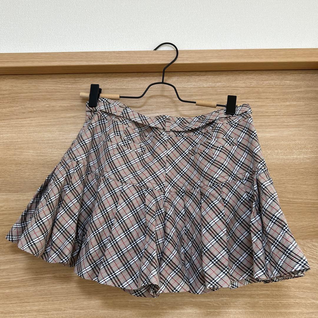 BURBERRYBLUE LABEL ミニスカート風 キュロット　ノバチェック