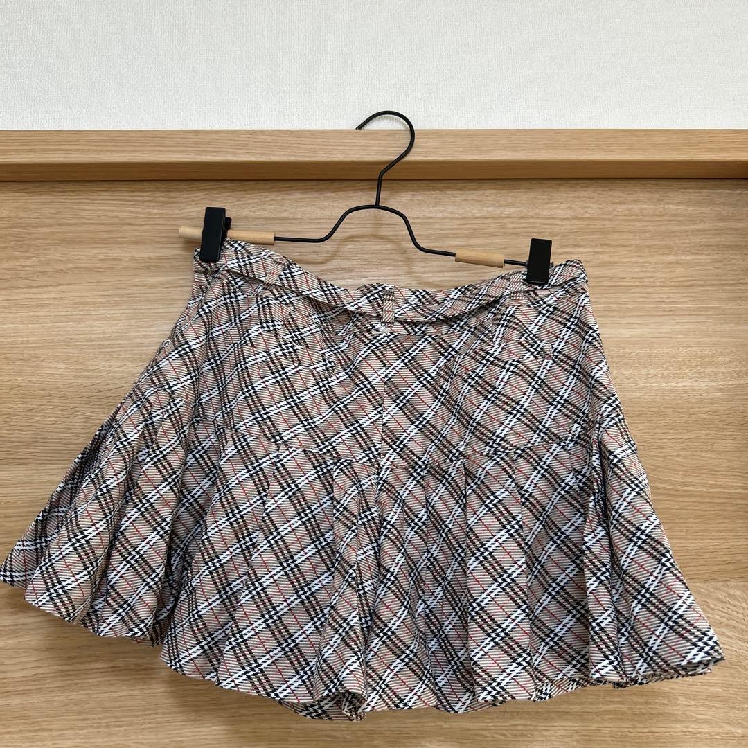BURBERRYBLUE LABEL ミニスカート風 キュロット　ノバチェック