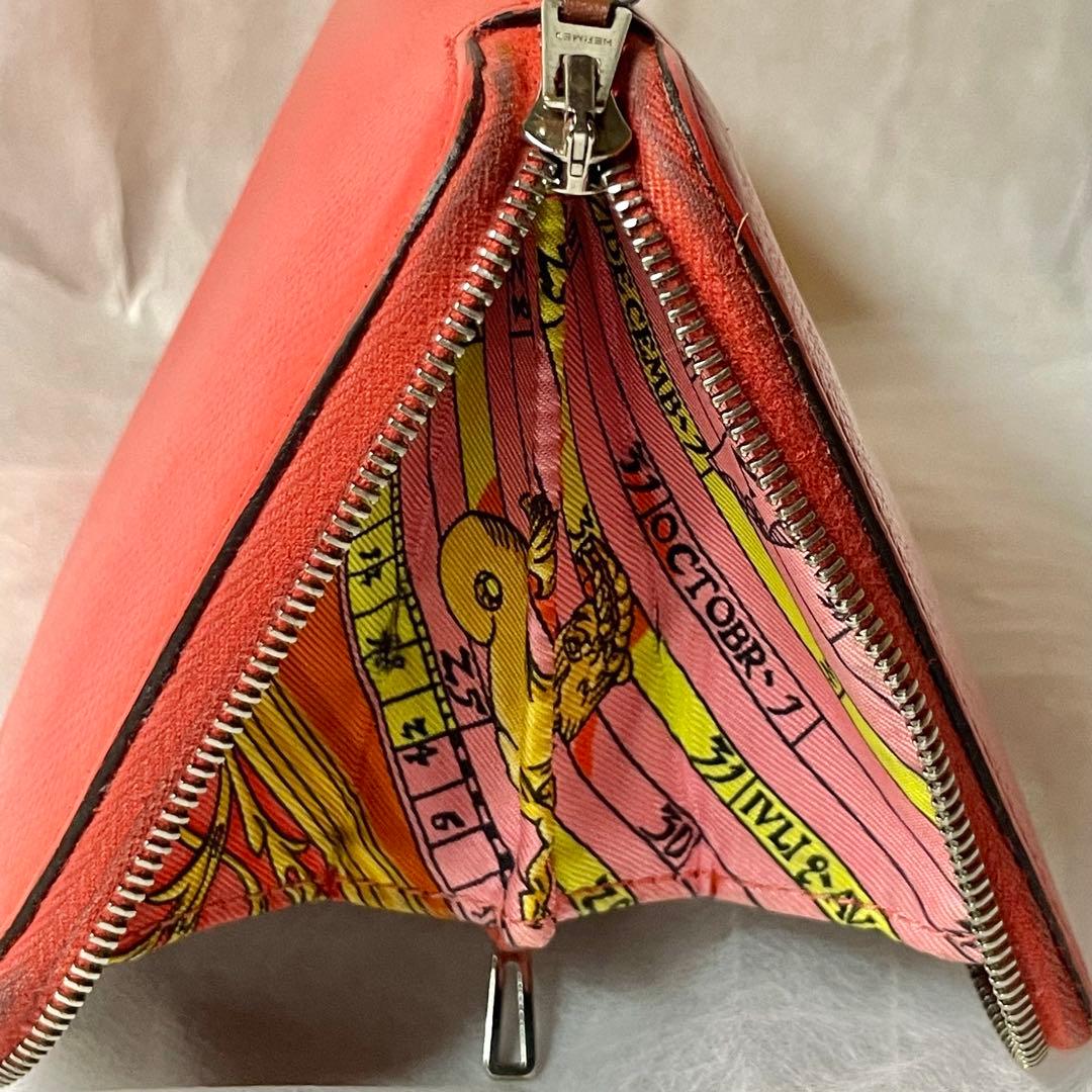 HERMES アザップロングシルクイン ヴォーエプソン長財布ラウンドファスナー
